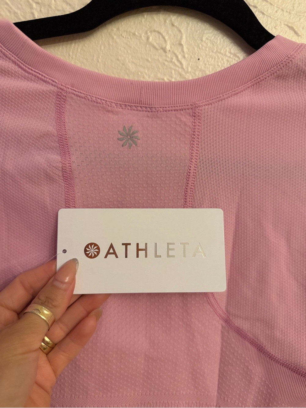 Athleta Light Pink Short Sleeve Crew Tee - Picture 7 of 8